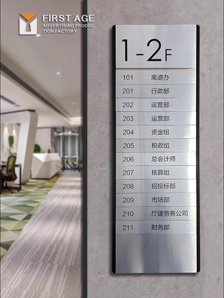 新款楼层索引牌可更换酒店公司科室牌指引牌写字楼导向牌水牌定制