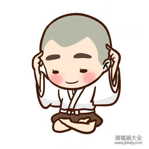 一休简笔画图片大全|动脑筋的一休简笔画