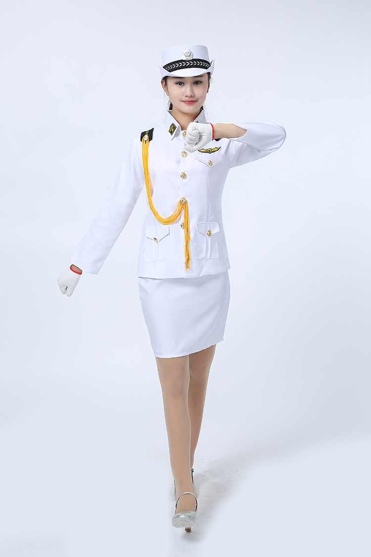 升旗国旗班仪仗队礼服舞台演出服女乐队军鼓海军军装制服套装