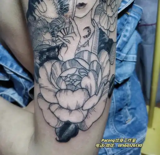 我的纹身分享  #济南纹身  #艺伎纹身