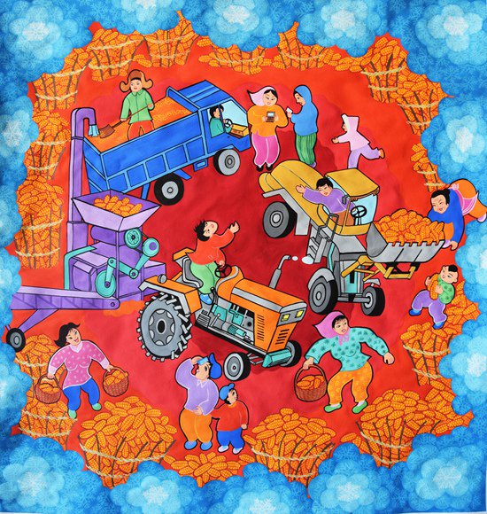 是她,在直播间激活了家乡农民画|农民画_新浪财经_新浪网