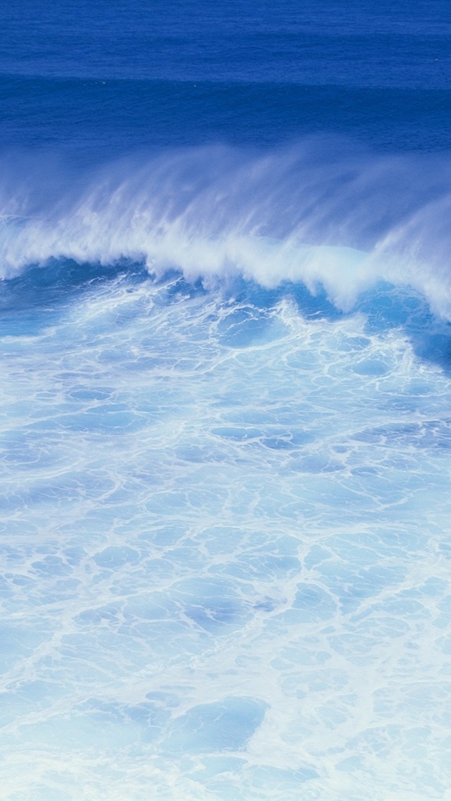 蓝色海浪 iphone 壁纸