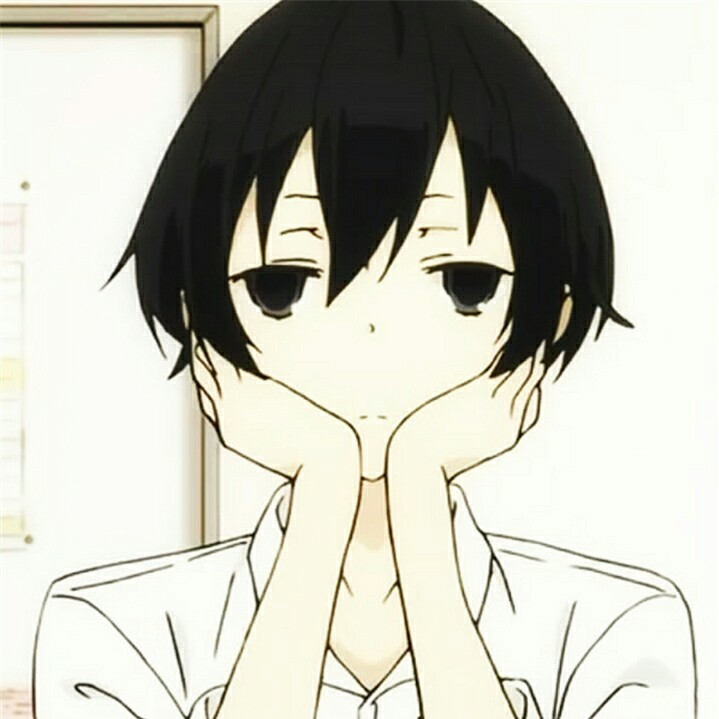 田中君呆萌托腮表情