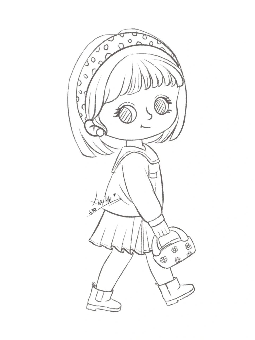 15商用/9215二改/96临摹请注明原作者#人物插画  #q版人物