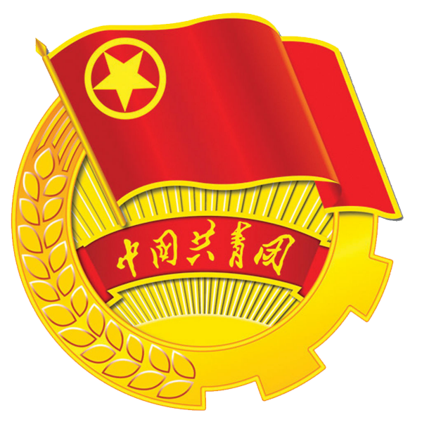 请把团徽背景做成透明图.