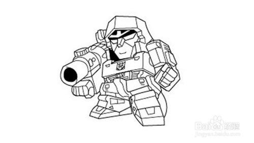变形金刚简笔画威震天