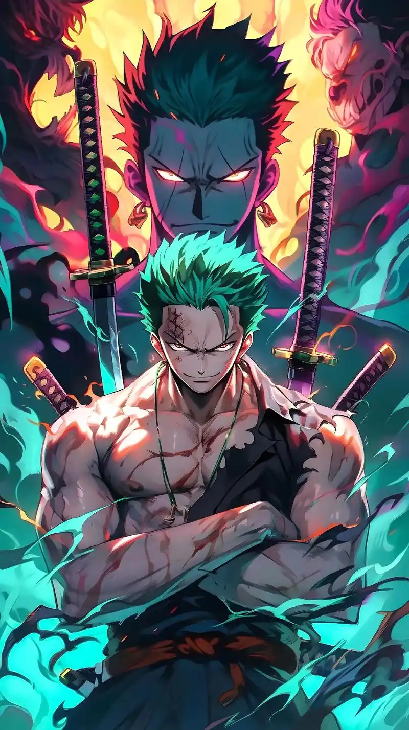 ai壁纸-海贼王索隆2.#ai绘画 #海贼王 #索隆 #动漫 - 抖音