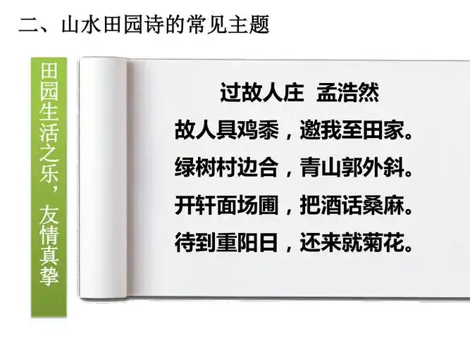 山水田园诗小专题 - 中考复习课件 - 唐老师网站--看得见内容,无页眉