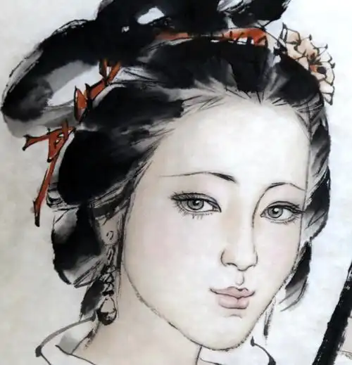 纪映欣写意仕女画【唐】白居易《琵琶》诗意图