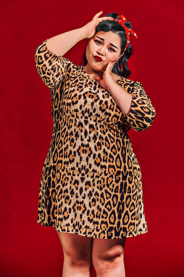 ▼可以很可爱:所有女生都以为胖子拍照不好看,看看下面这位200斤的