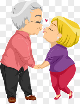 夫妻合照元素pngpsd卡通新郎新娘png幸福家庭pngq版手绘结婚夫妻合照