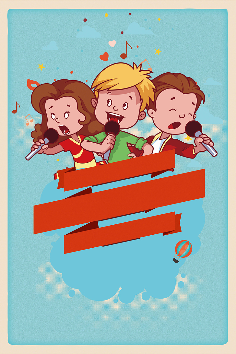 歌唱比赛海报背景免抠素材免费下载_觅元素51yuansu.com