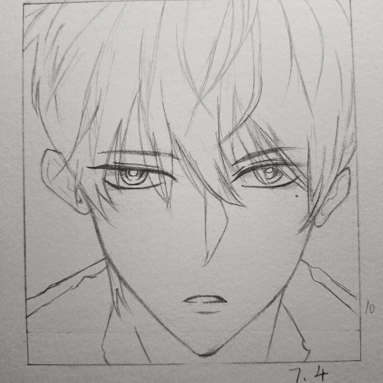 漫画男主|谢俞|帅哥|简笔画含教程 今天才西西弗看到的漫画,觉得好帅