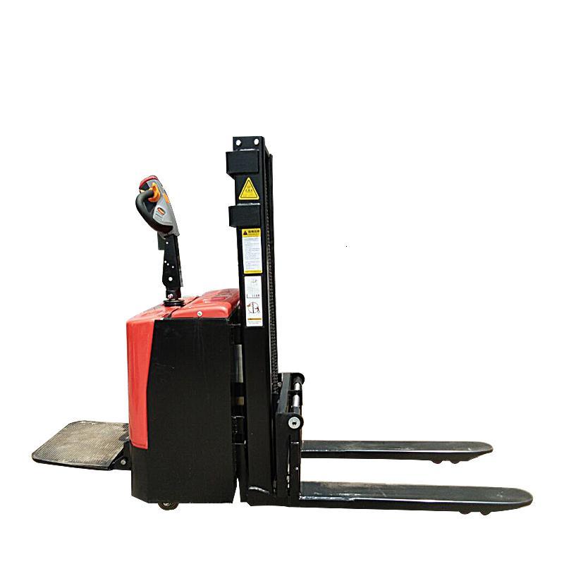 高车1吨2吨小型铲车液压车升高车装卸车搬运车 半电动充电式1吨升高1