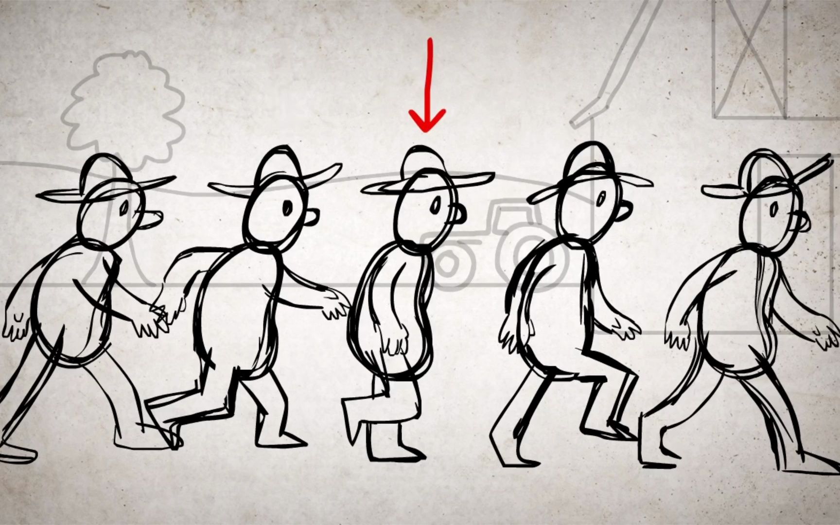 油管大杂烩 步行逐帧动画