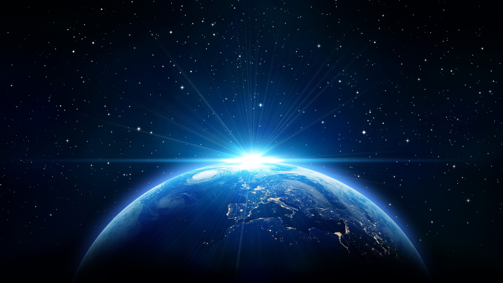 描述: 蓝光地球行星-浩瀚太空高清壁纸 当前壁纸尺寸: 1920 x 1080