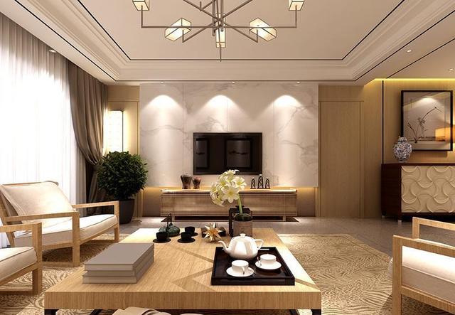 二,新中式电视墙