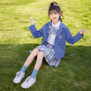 缘丝霞女童jk套装春秋季女孩衣服秋装9一12岁中大童甜美学院风小学生