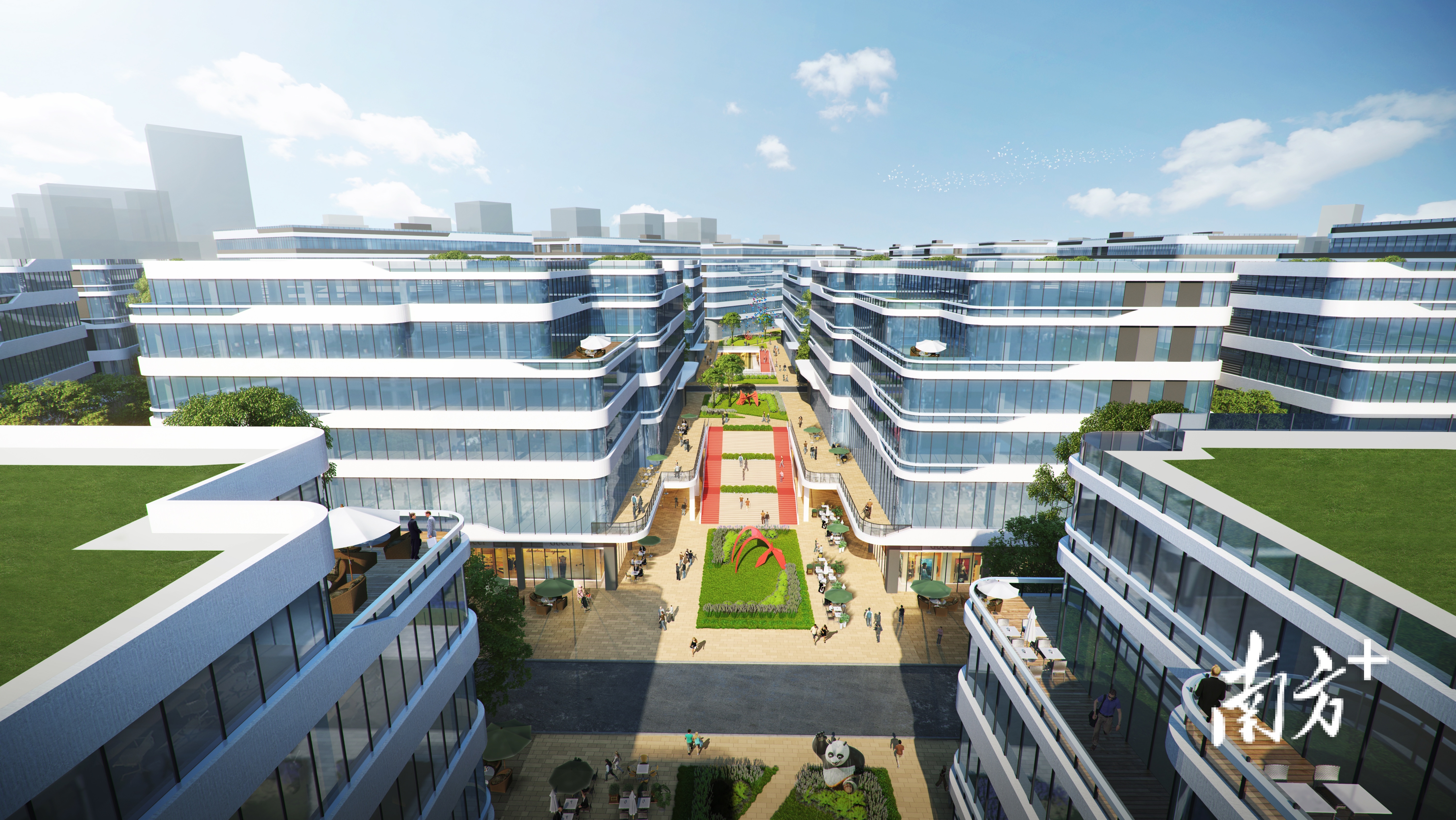 深圳科技园佛山科创园效果图.(佛山西站建设管理局供图)