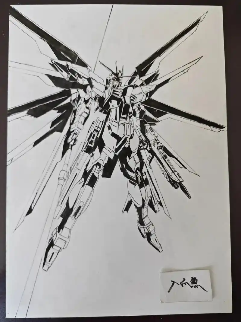 苍天之剑.#自由高达#苍天之剑#画画#机动战士#高达 - 抖音