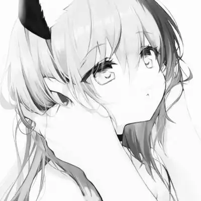 动漫女头黑白高级感图片_女生微信头像_头像屋