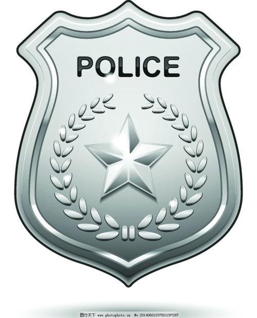 消防警徽黑白简笔画