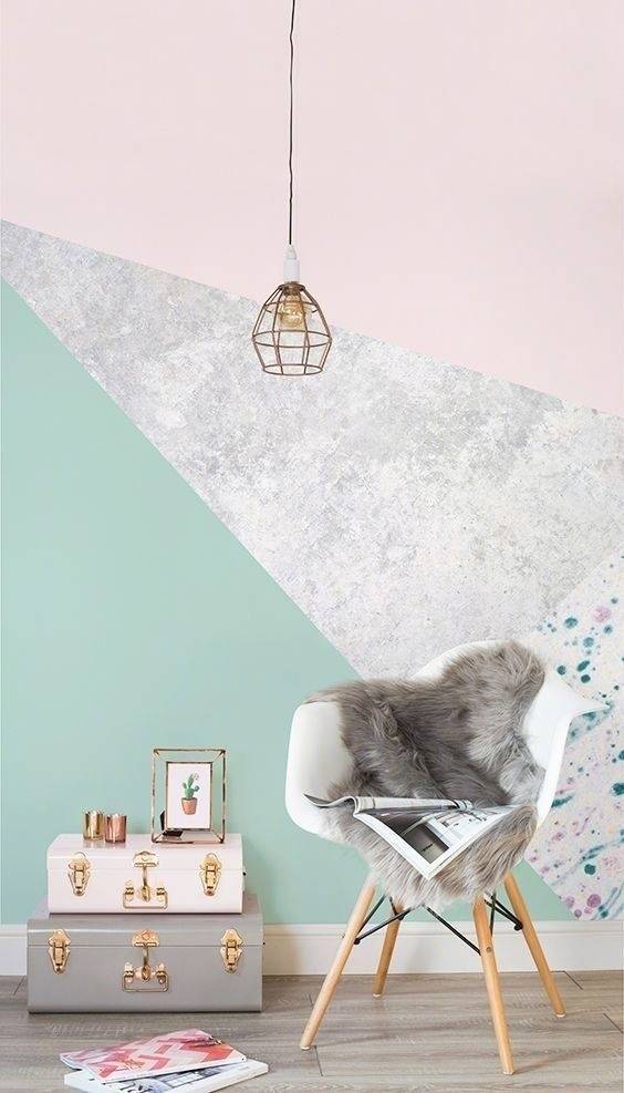 空间感的几何墙面