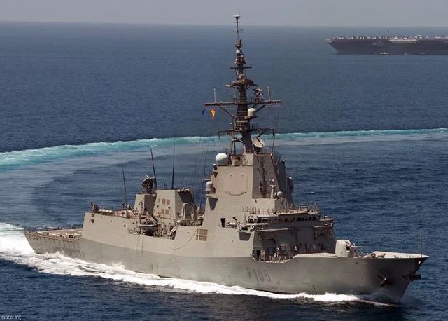 西班牙海军顶梁柱比驱逐舰还要大的f100护卫舰