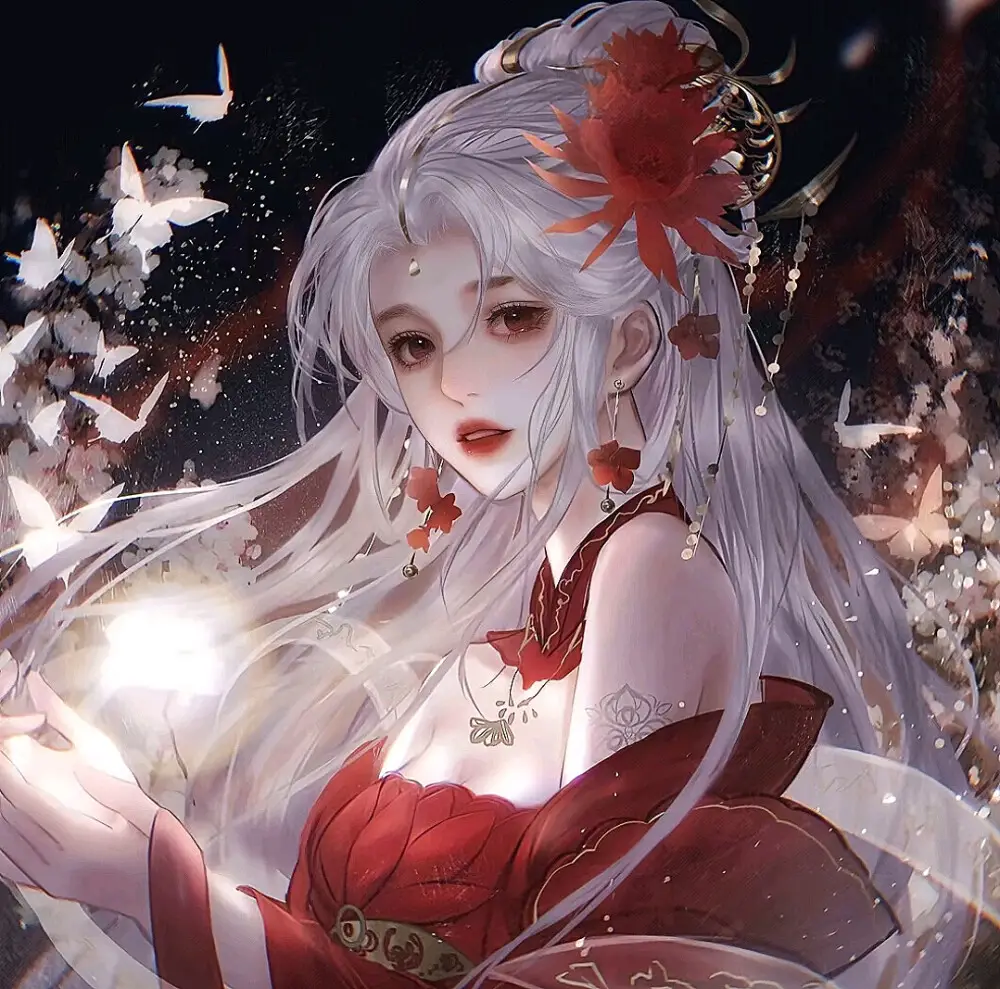 古风头像仙气古风动漫女生头像_小孩_心脏_正中间