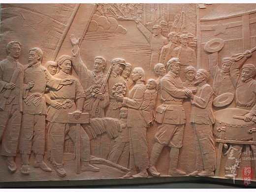 革命纪念馆仿砂岩浮雕(图)