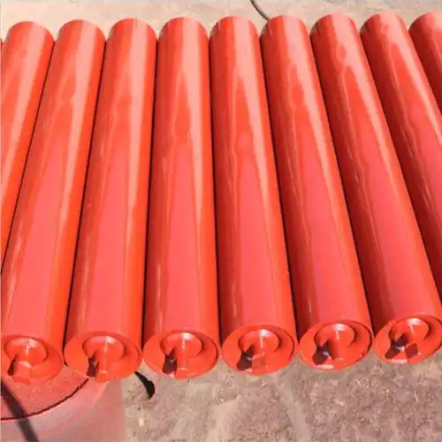 【】生产厂家 槽型托辊 橡胶缓冲托辊 调偏托辊 输送机配件过渡托辊