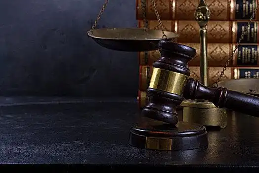 法律,执法,概念,槌,天平,书本,留白