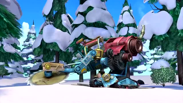 熊出没之过年:熊二想改装伐木机,送光头强回家