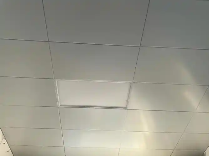 各种吊顶选的眼花缭乱,好在最后还是坚持选择纯白哑光铝扣板吊顶