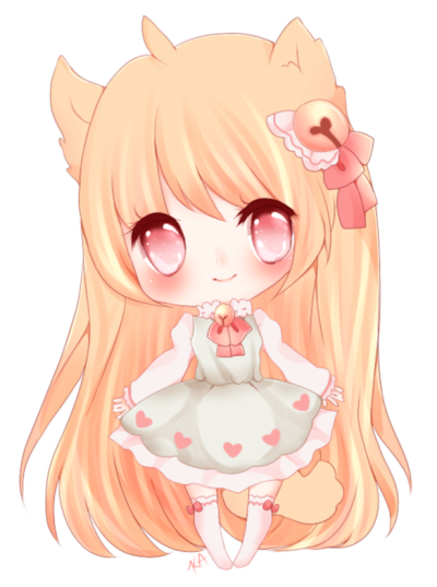 q版 兽耳 猫耳 长发 壁纸