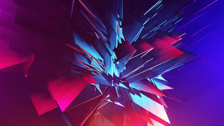 3d未来设计炫彩抽象三维立体图形背景