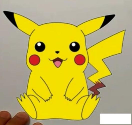 笔画皮卡丘的头像神奇宝贝简笔画教程皮卡丘卖萌简笔画冬天安全手抄报