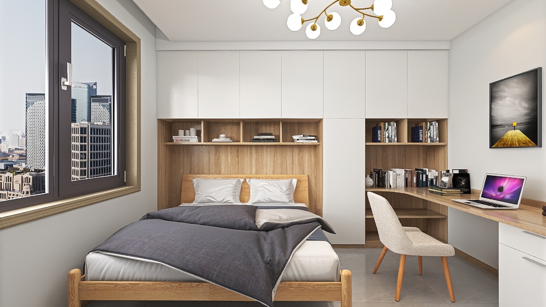 北欧风格卧室装修设计效果图