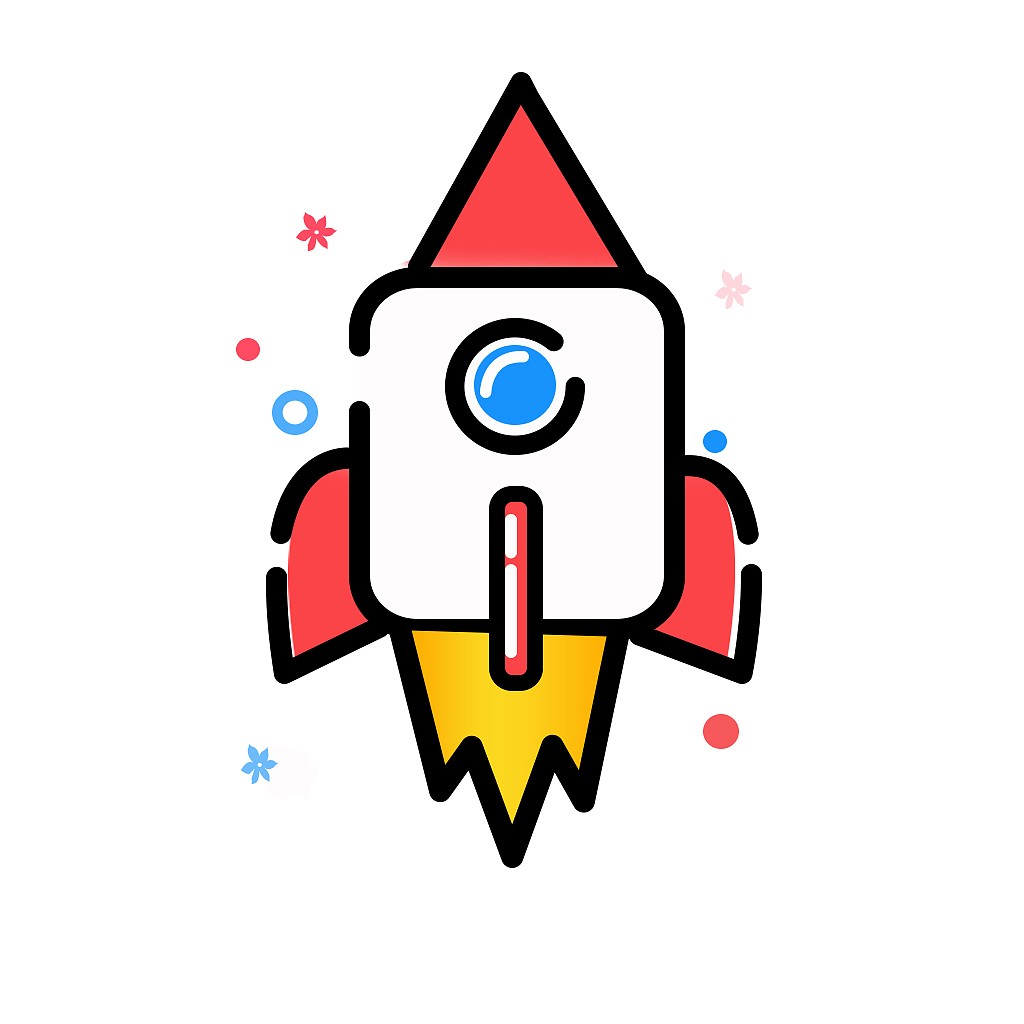 mbe红,黄,蓝卡通形象icon图标