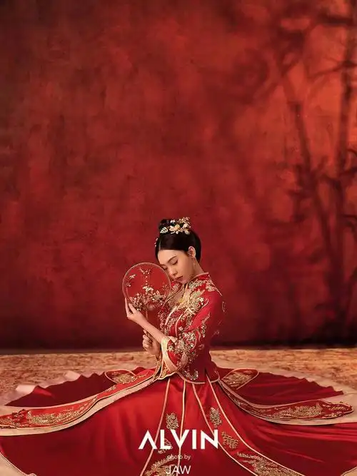 中国风中式婚纱照婚纱照