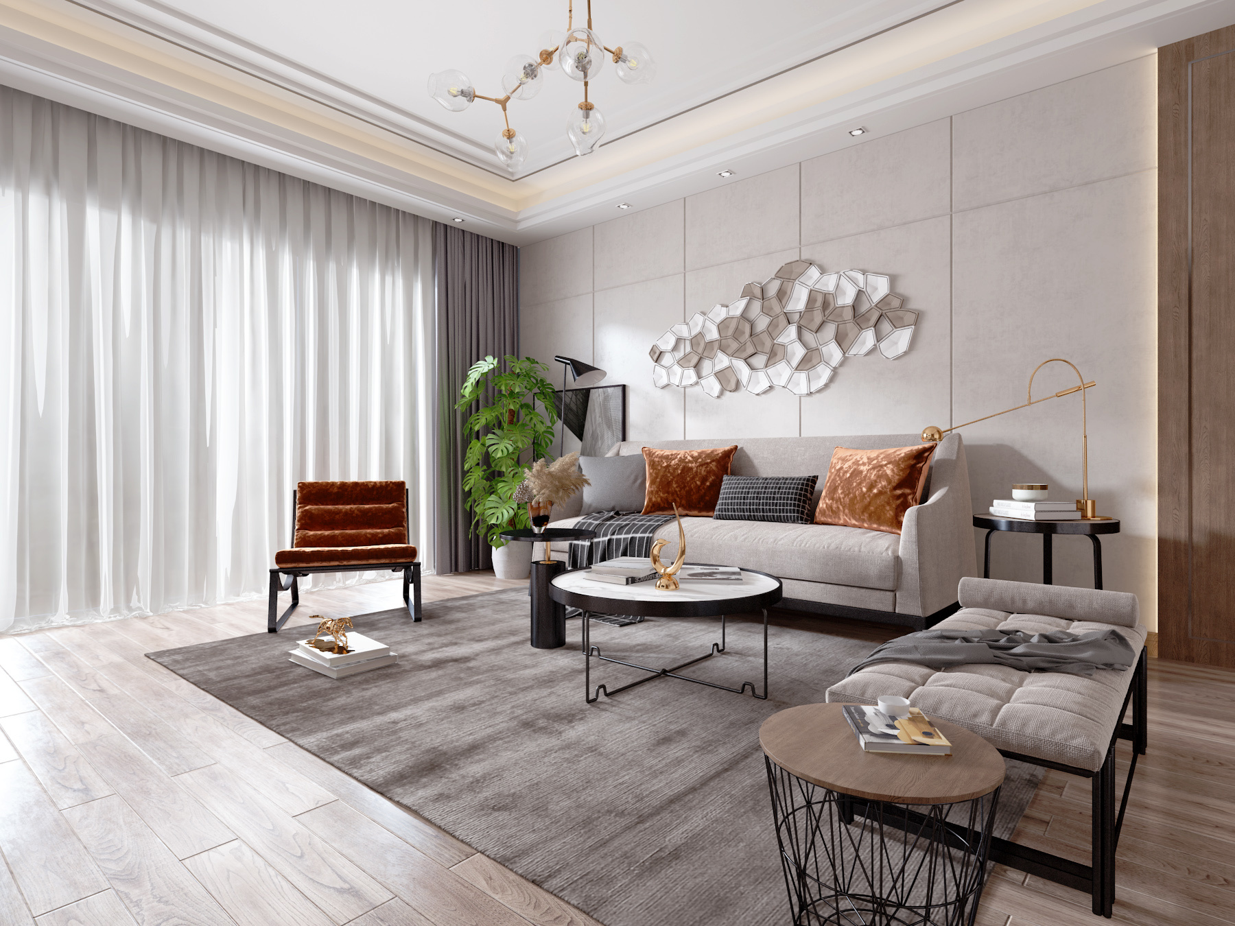 1992现代轻奢客厅