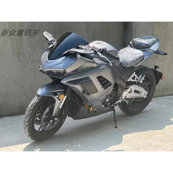 400cc双缸水冷汽油发动机重型趴赛机车整车可上牌 灰色【图片 价格