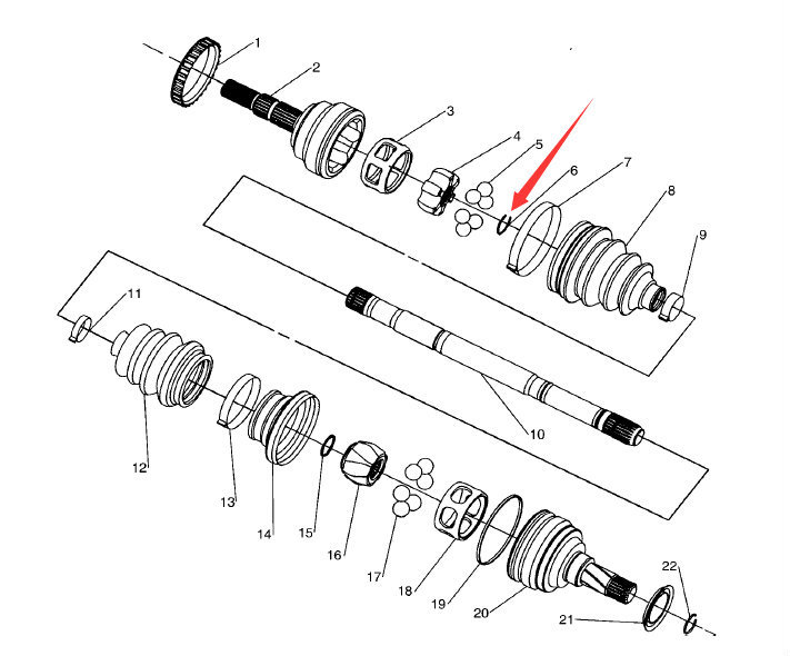 我看过半轴分解图