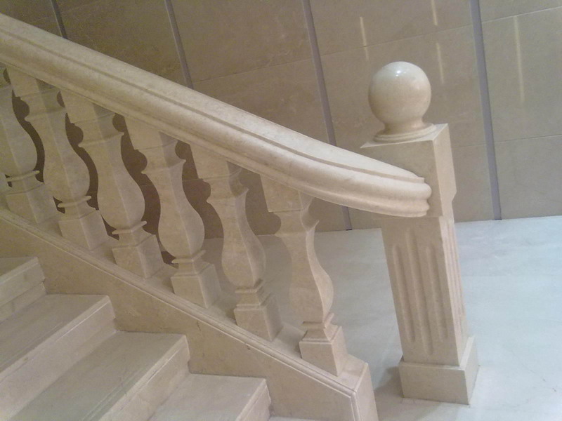 诺娃米黄大理石楼梯,扶手,拦杆