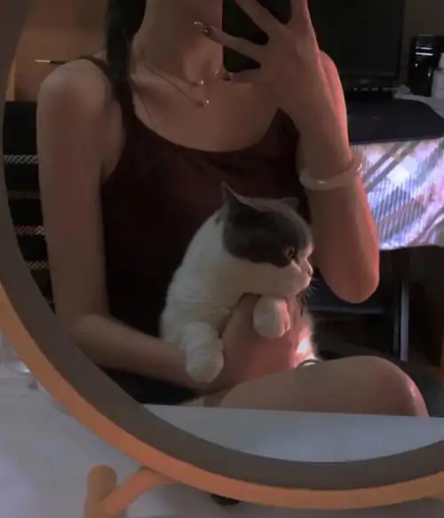 对镜拍不露脸拍照