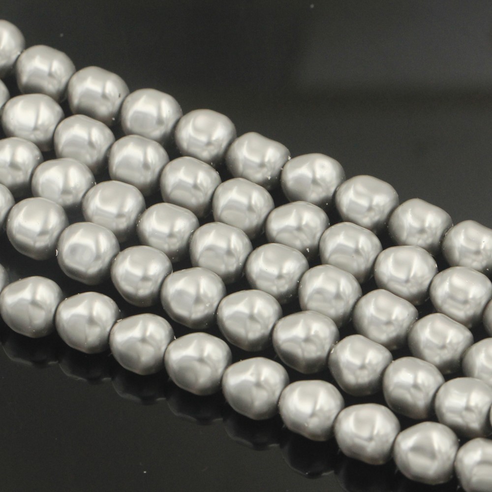 奥地利施家不规则异形水晶珍珠串珠5840-616lightgreypearl浅灰色