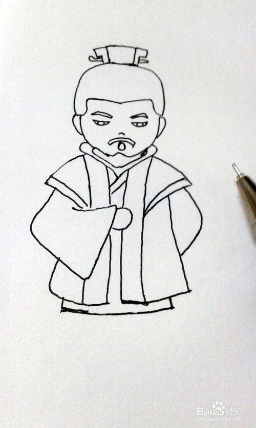 三国演义人物简笔画图片大全曹操简笔画q版动画版曹操简笔画雄心壮志