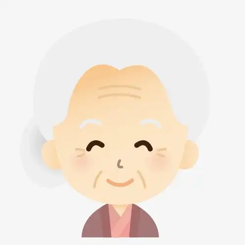 卡通老奶奶头像装饰