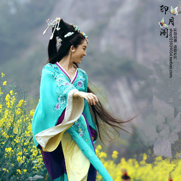 新款影视古装武神赵子龙古力娜扎貂蝉同款 演出服汉服写真服装