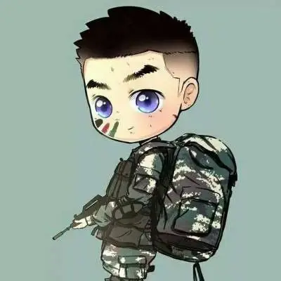 男生军人霸气十足头像